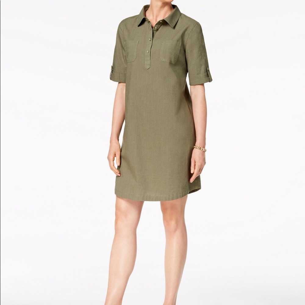 KAREN SCOTT COTTON PULLOVER SHIRT
